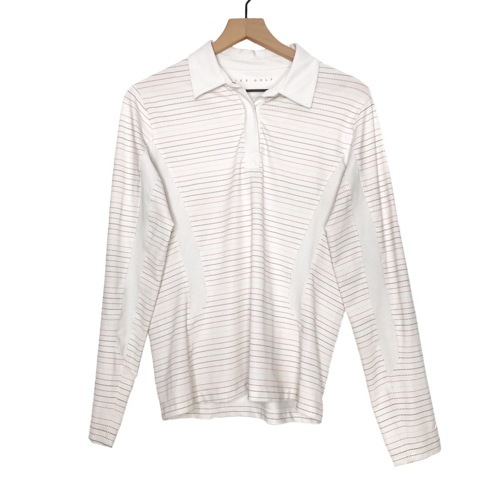 NIKE Golf Long Sleeve Stripe Top M
